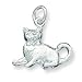 Sterling Silver Cat Charm with 20 inch Sterling Silver Chain