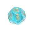 Chessex Borealis Teal with gold d12 Dice