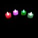 4 Colour Changing LED Candles Tealights Moodlights