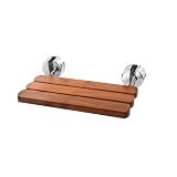 Mr. Steam MSWALLSEAT-PC Wall Mounted Folding Shower Seat with Polished Chrome Brackets