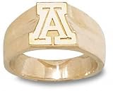 Arizona Wildcats Solid 10K Gold ''A'' 3/8'' Ring Size 6.5
