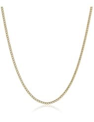 14k Italian Gold Diamond Cut Franco Chain Necklace