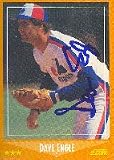 Dave Engle, Montreal Expos, 1988 Score Autographed Card