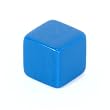 19mm d6 Opaque square-edged blank dice, blue