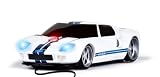 Wired Mouse - Ford GT White with Blue Stripes