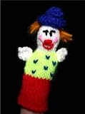 Extra 50% Off Finger Puppet Educational Toy Hand Knit Soft Wool FP_CLOWN2