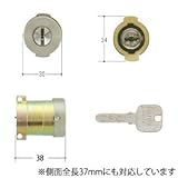 MIWA(美和ロック) JNシリンダー PAタイプ 鍵 交換 取替え用 塗装シルバー TMCY-494 MIWA KABA PA・PG