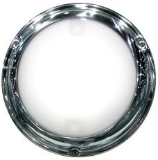 Lumitec TouchDome - Dome Light - Polished SS Finish - 2-Color White/Red Dimming