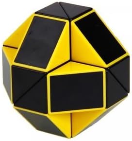 SHS Creative Changeable Rubik's Snake Magic Cube Puzzle Toy Black by Greengroup15 (Ships From USA)