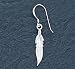 Sterling Silver Feather Earrings - Pair