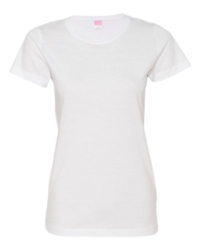 LAT Apparel Ladies 100% Cotton Fine Jersey Tee Short Sleeve T-Shirt
