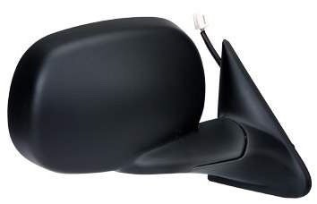 KAP-CH1321168 New 1998-2002 Dodge Ram 1500, 2500, 3500 Truck Passenger Side Mirror Power Heated Folding Black Right Door Replacement