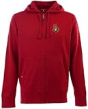 NHL Ottawa Senators Signature Hood Long Sleeve Full-Zip Fleece, Dark Red, X-Large
