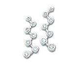 14k White Gold Diamond Journey Earrings