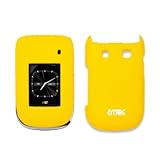 EMPIRE Yellow Rubberized Snap-On Cover Case for Blackberry Style 9670
