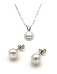 14KWG Classic Freshwater Pearl Simple Studs and Pendants