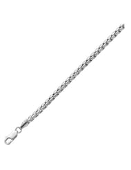 .925 Sterling Silver Round Designer Box Chain 20" 2.4mm wide