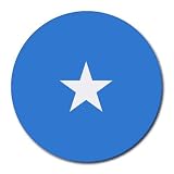 Somalia Flag Round Mouse Pad