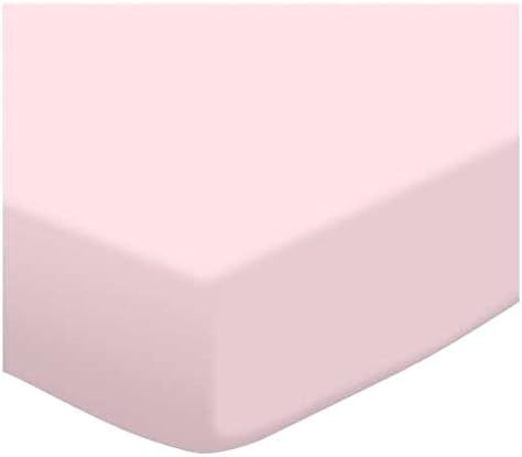 SheetWorld Fitted Youth Bed Sheet - Baby Pink Jersey Knit - Made In USA