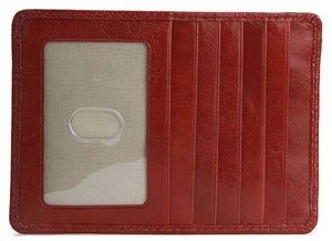 HOBO INTERNATIONAL Euro Slide Wallet,Rouge,one size