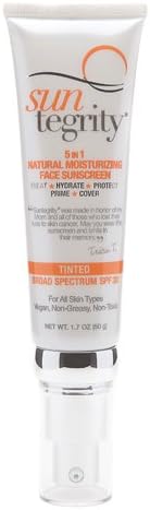 Suntegrity - "5 in 1" Natural Moisturizing Face Sunscreen - Tinted - MEDIUM