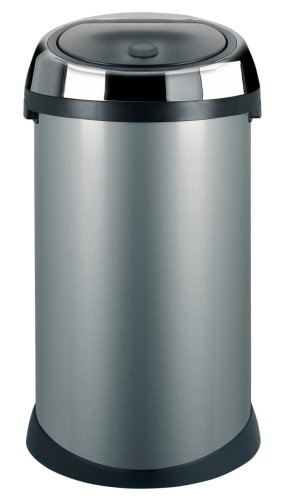 Brabantia Touch Bin, Metallic Grey, 50 Litre