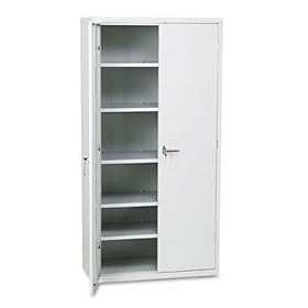 HON SC1872Q - Assembled Storage Cabinet, 36w x 18-1/4d x 71-3/4h, Light Gray-HONSC1872Q