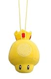 Mario Kart Fuwa Fuwa Plush Cleaning Cloth Mascot Keychain Gold Mushroom