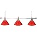 Trademark Premium 60 Inch 3 Shade Billiard Lamp Red and Silver, Red Trademark Premium 60 Inch 3 Shade Billiard Lamp Red and Silver, Red