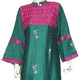 Buy Caftans Tunics Ladies Cotton Evening Dress Size M (kftn688) by ShalinCraft