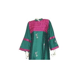 Buy Caftans Tunics Ladies Cotton Evening Dress Size M (kftn688) by ShalinCraft