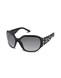Versace - Versace Swarovski Crystal Decorated Temple Plastic Sunglasses black/shaded grey