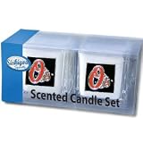 Baltimore Orioles 2 Pack Vanilla Scented Candles - MLB Baseball Fan Shop Sports Team Merchandise