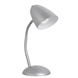 Globe 5203801 Energy Saving Desk Lamp, Metallic Silver