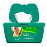 Pampers hypoallergenic baby wipes unscented tub with natural aloe  72 ea