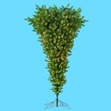 7.5' pre-lit upside down Christmas holiday tree