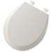 Mayfair 46ECDG Premium Round Molded Wood Toilet Seat with Easy Clean Hinges and DuraGuard Antimicrobial, White