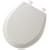 Mayfair 46ECDG Premium Round Molded Wood Toilet Seat with Easy Clean Hinges and DuraGuard Antimicrobial, White