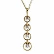 Journey Diamond Four Circles Pendant Necklace