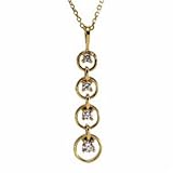 Journey Diamond Four Circles Pendant Necklace