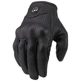 Icon Pursuit Perforated Touchscreen Gloves - Large/Black