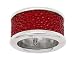Mens Red Stingray Leather Ring