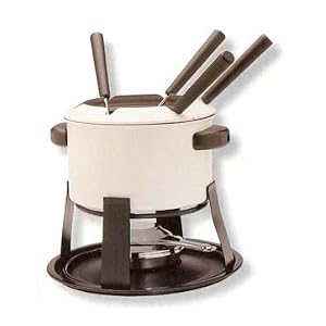 11 Piece White Non-Stick Fondue Set 082381 by 