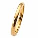 2mm Gold Plated Polished Tungsten Carbide Wedding Ring Classic Half Dome Band