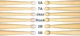 Regal Tip American Hickory Drumsticks, Wood Jazz