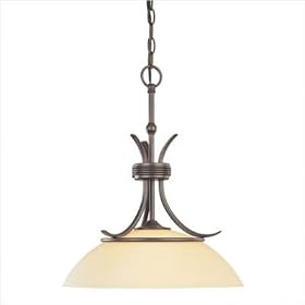 Franklin Small Pendant in Painted Bronze by Thomas Lighting