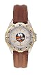 New York Islanders All Star Ladies Black Leather Strap Watch