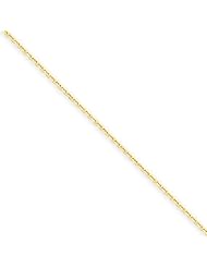 14k Yellow Gold 16in .95mm D/C Cable Necklace Chain. Metal Wt- 1.6g