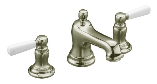 KOHLER K-10577-4P-SN Bancroft Widespread Lavatory Faucet, Vibrant Polished Nickel