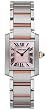 Cartier Tank Francaise 18kt Rose Gold and Steel Pink Mother-of-Pearl Ladies Watch W51027Q4
